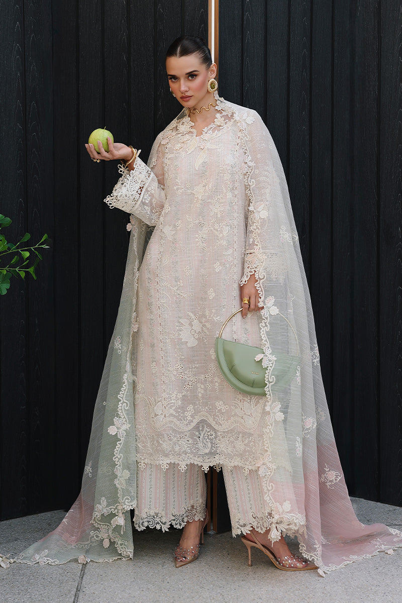 Qalamkar | Chikankari Eid Edit 26 | CM-04 ZIMAL - Luxury Dress - available at Maria Faisal in UK and USA.