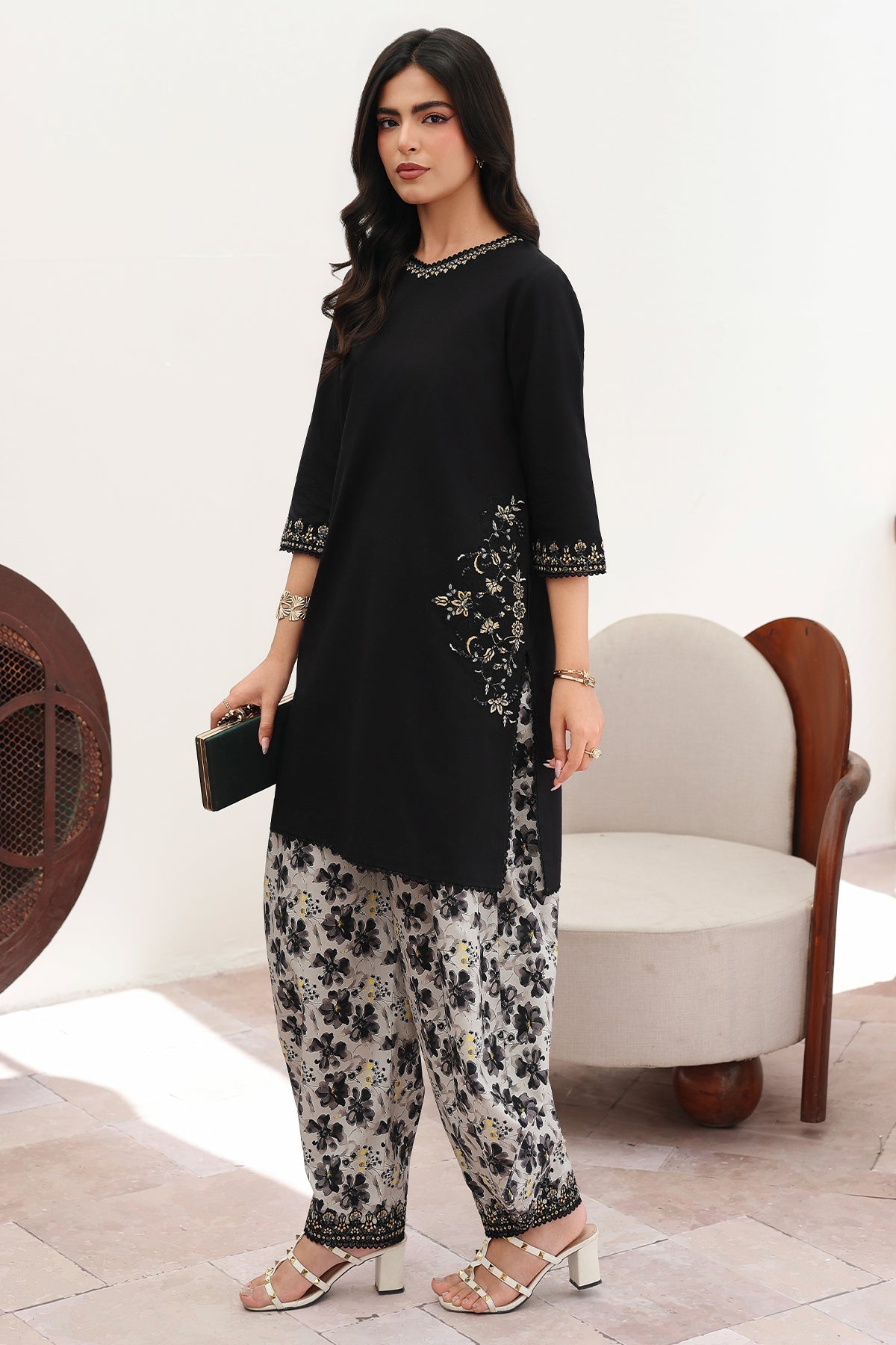 Charizma | Festive Edit | CNP-6-252 - Luxury Dress - available at Maria Faisal in UK and USA.