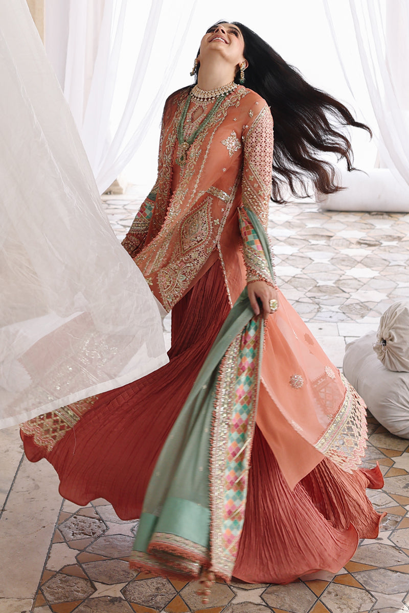 Qalamkar | Shadmaani Formals 25 | RH-04 ZEHRA - Wedding Dress - available at Maria Faisal in UK and USA.
