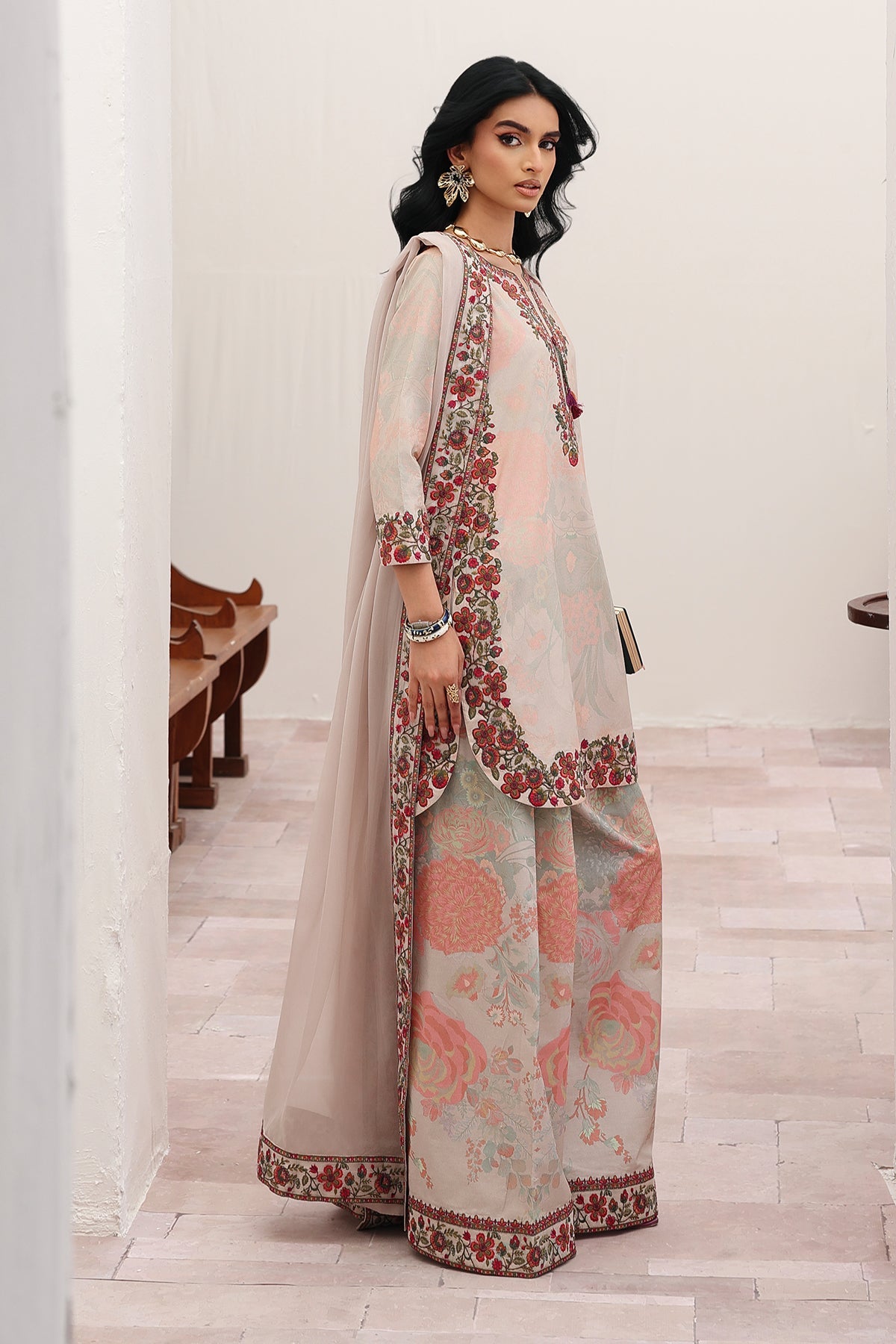 Charizma | Festive Edit | CNP-6-233 - Luxury Dress - available at Maria Faisal in UK and USA.