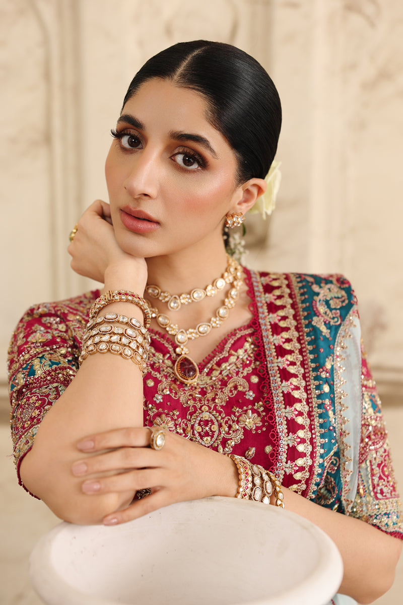 Qalamkar | Shadmaani Formals 25 | RH-08 LAYLA - Wedding Dress - available at Maria Faisal in UK and USA.