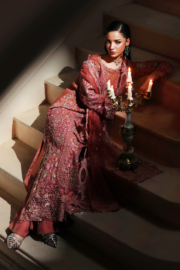 Rajbari | Sage Luxury Formals | Amely - Formal Dress - available at Maria Faisal in UK and USA.