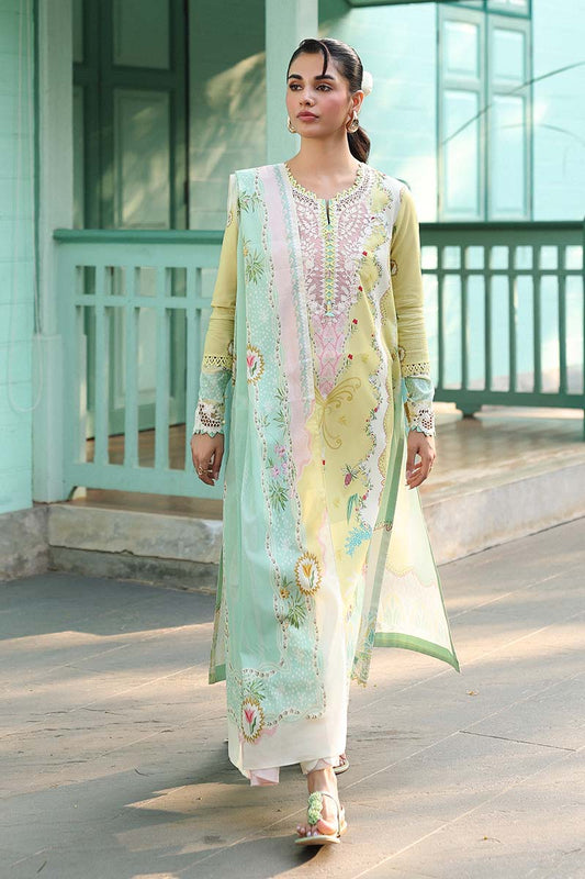 Qalamkar | Q Prints 26 | AX-10 (A) JOVIE - Luxury Dress - available at Maria Faisal in UK and USA.