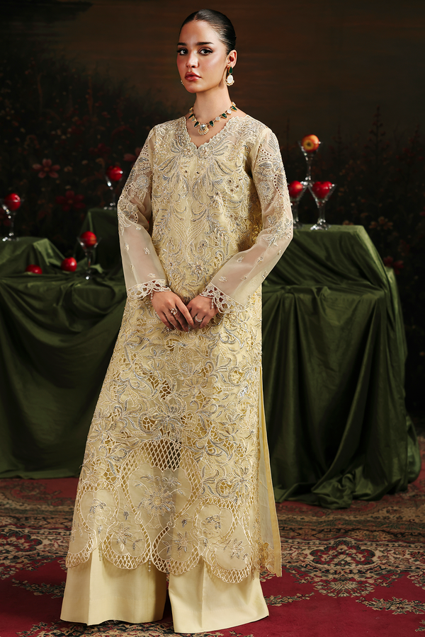 Rajbari | Sage Luxury Formals | Simer - Formal Dress - available at Maria Faisal in UK and USA.