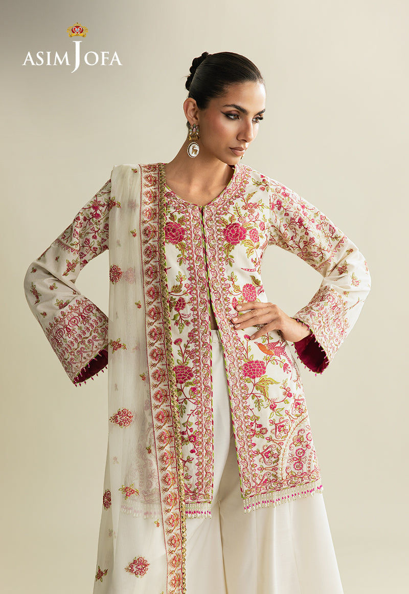 Asim Jofa | Makhmal Velvet 25 | AJULM-06 - Formal Dress - available at Maria Faisal in UK and USA.