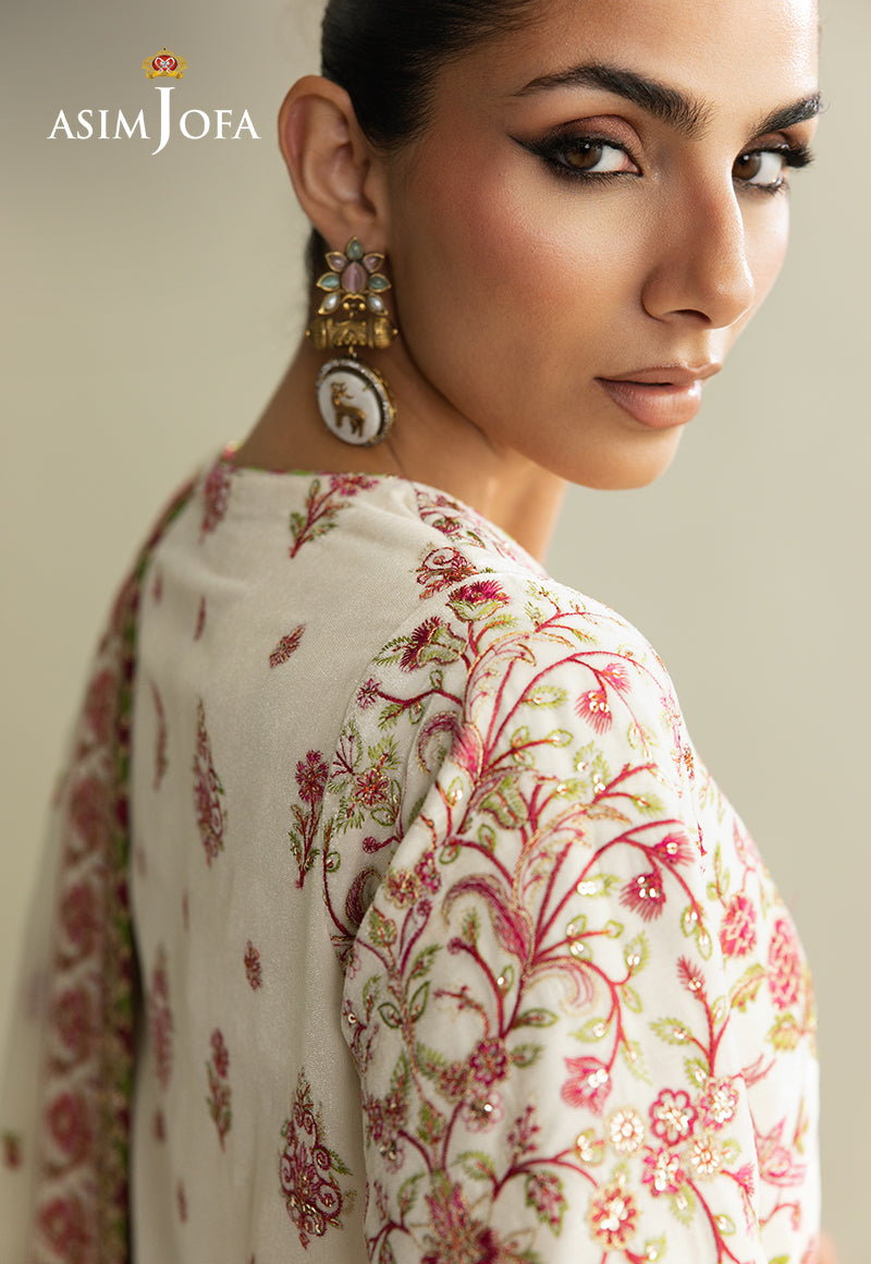 Asim Jofa | Makhmal Velvet 25 | AJULM-06 - Formal Dress - available at Maria Faisal in UK and USA.