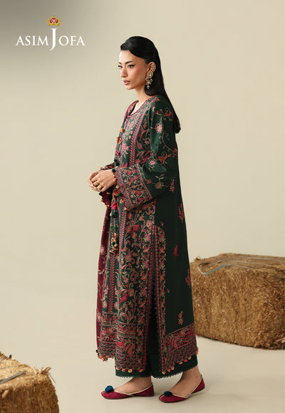 Asim Jofa | Kashmiri Collection 25 | AJULK-04 - Luxury Dress - available at Maria Faisal in UK and USA.