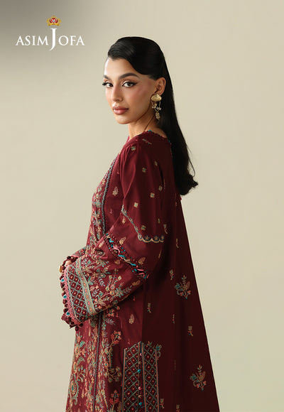 Asim Jofa | Kashmiri Collection 25 | AJULK-08 - Luxury Dress - available at Maria Faisal in UK and USA.