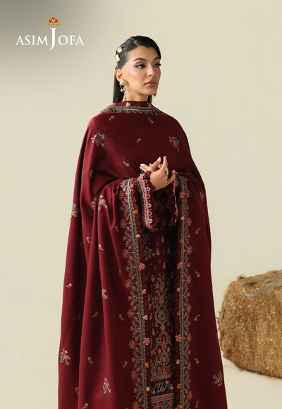 Asim Jofa | Kashmiri Collection 25 | AJULK-08 - Luxury Dress - available at Maria Faisal in UK and USA.