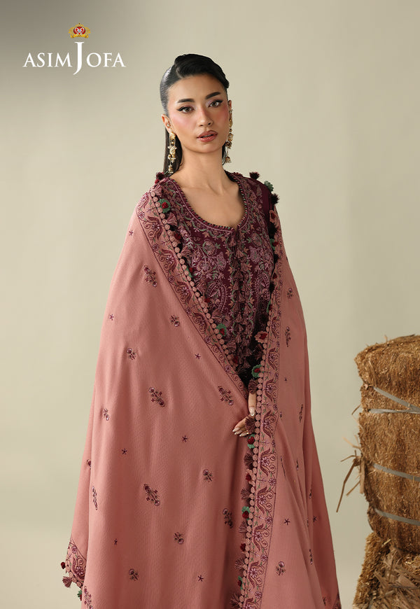 Asim Jofa | Kashmiri Collection 25 | AJULK-06 - Luxury Dress - available at Maria Faisal in UK and USA.