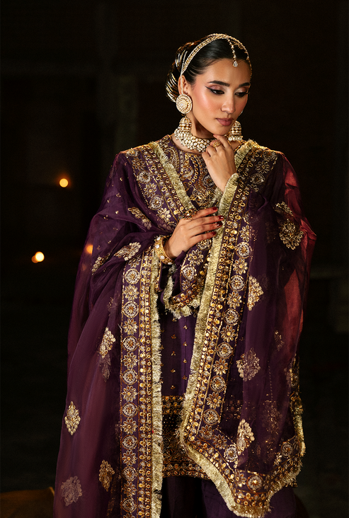 Saad Shaikh | Singhar Premium Silk 25 | ARJUMAAND - Formal Dress - available at Maria Faisal in UK and USA.