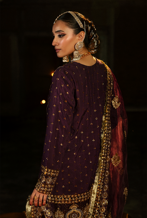 Saad Shaikh | Singhar Premium Silk 25 | ARJUMAAND - Formal Dress - available at Maria Faisal in UK and USA.