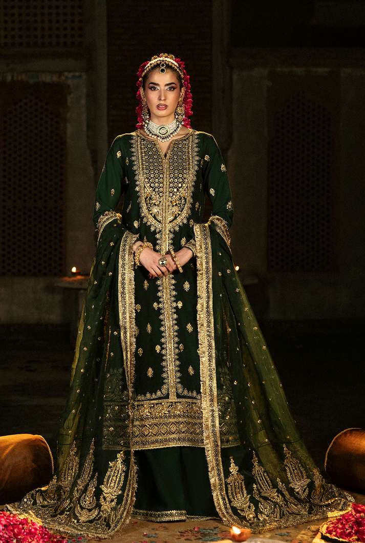 Saad Shaikh | Singhar Premium Silk 26 | ZAIB - Dress - available at Maria Faisal in UK and USA.