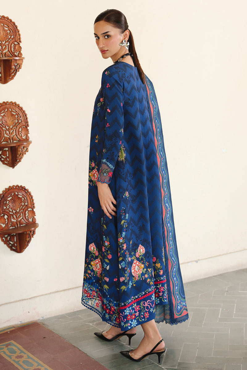 Qalamkar | QPrints Winter 25 | QW-02 (B) SILAS - Casual Dress - available at Maria Faisal in UK and USA.