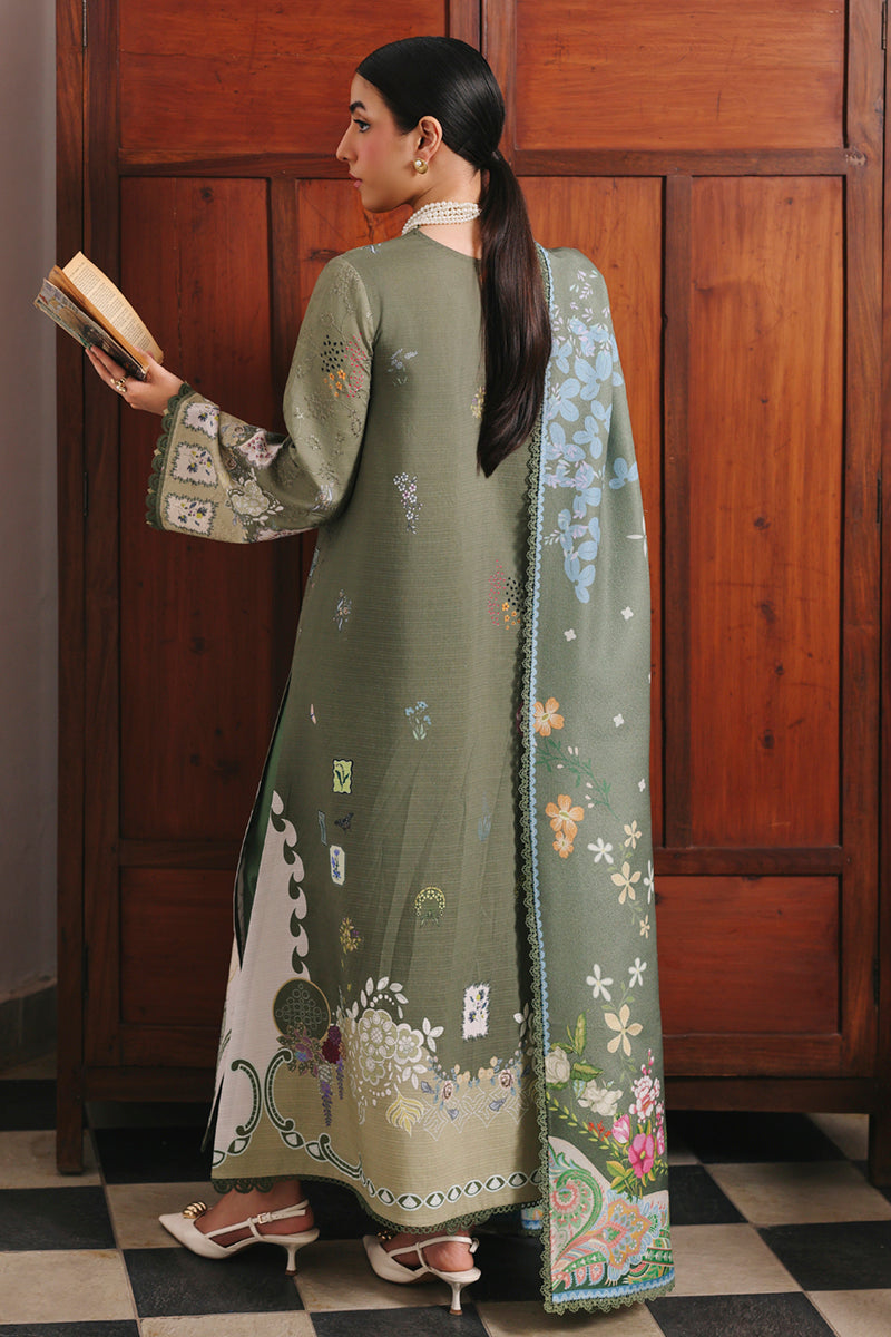 Qalamkar | QPrints Winter 25 | QW-09 (A) KHANZA - Casual Dress - available at Maria Faisal in UK and USA.