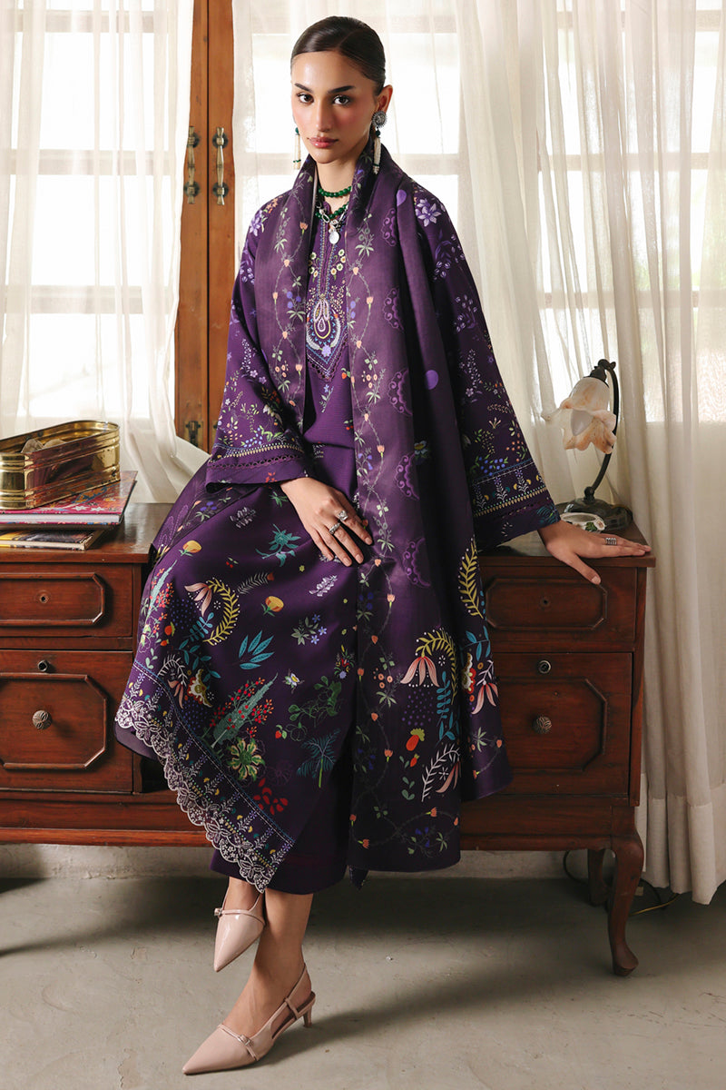 Qalamkar | QPrints Winter 25 | QW-05 (A) ELIAN - Casual Dress - available at Maria Faisal in UK and USA.