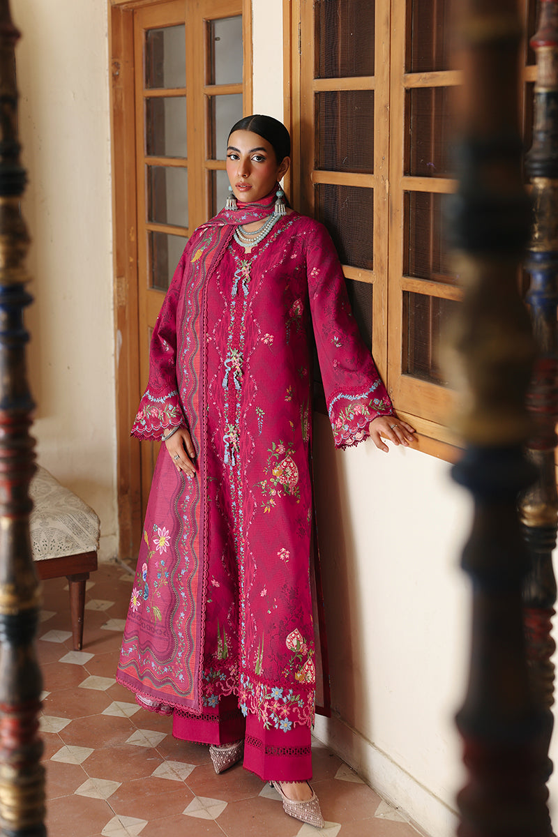 Qalamkar | QPrints Winter 25 | QW-02 (A) MIREL - Casual Dress - available at Maria Faisal in UK and USA.