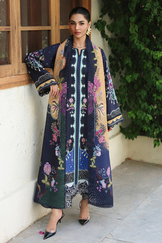 Qalamkar | QPrints Winter 25 | QW-04 (A) ALLAN - Casual Dress - available at Maria Faisal in UK and USA.