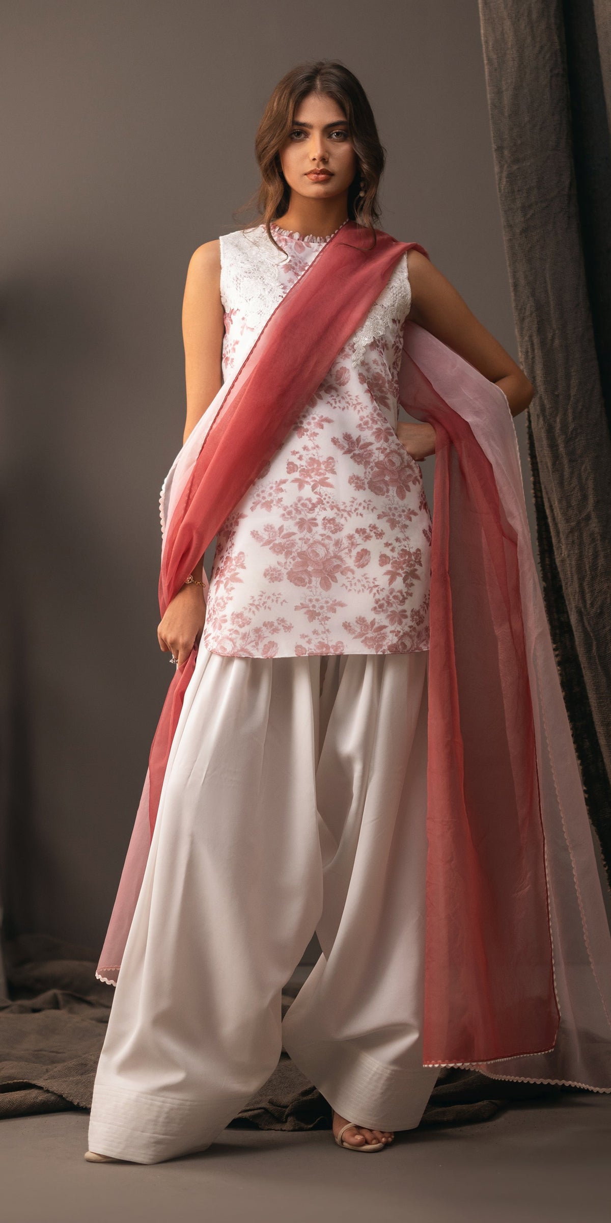 Erum Khan | Beyond Basic | FLORAL ALLURE - Designer Dress with Intricate embroidery and embellishments. Shop elegent wedding dress at Maria Faisal.
