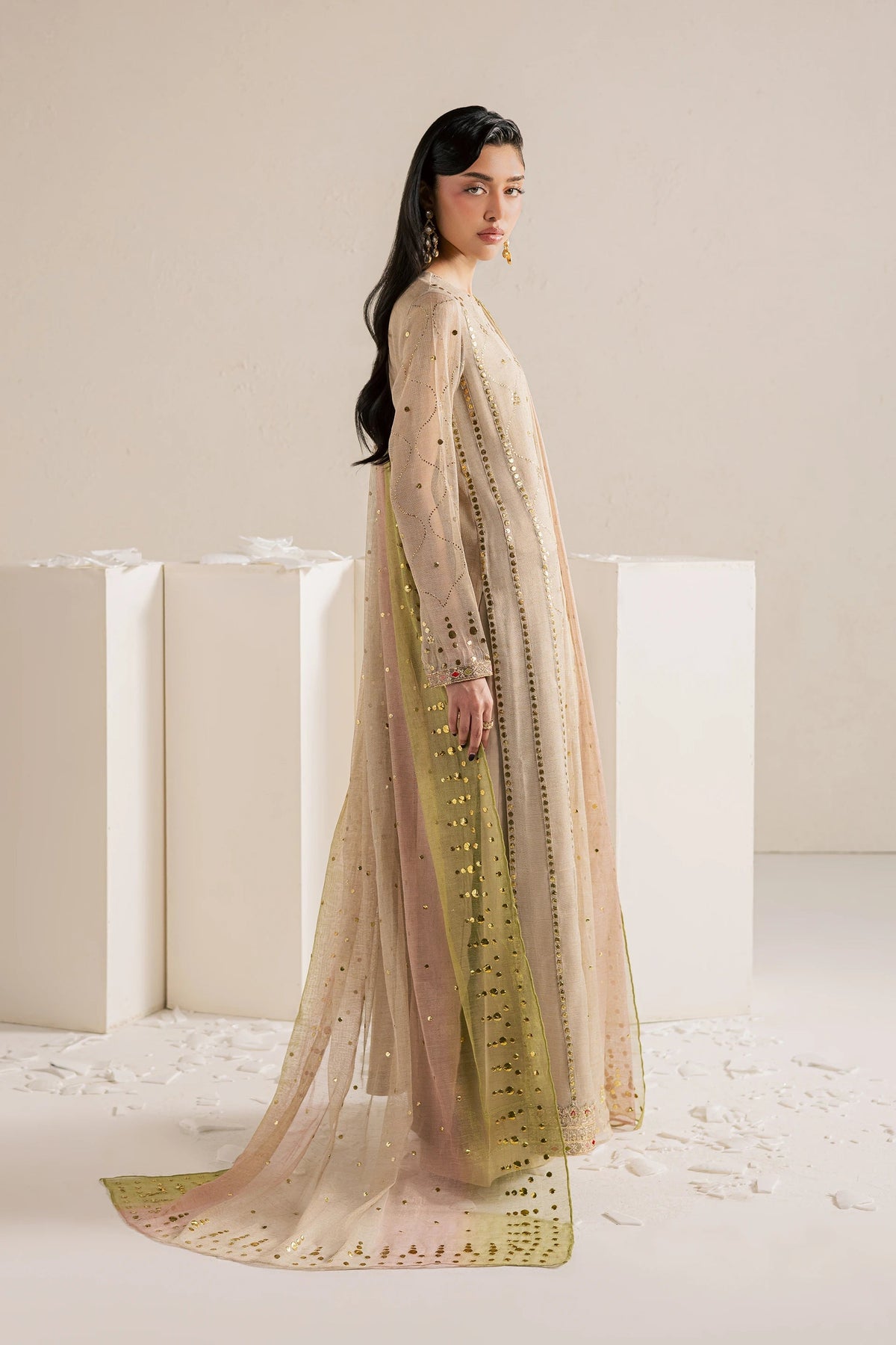 Vanya | Meraki Formals | FF-92 - Formal Dress - available at Maria Faisal in UK and USA.