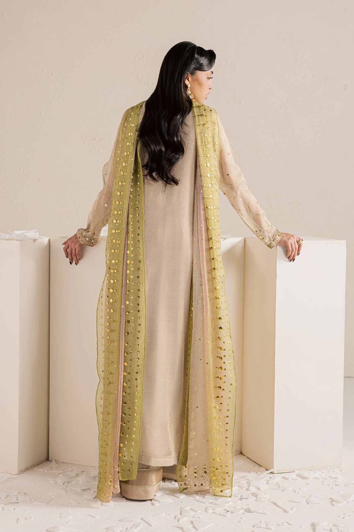 Vanya | Meraki Formals | FF-92 - Formal Dress - available at Maria Faisal in UK and USA.