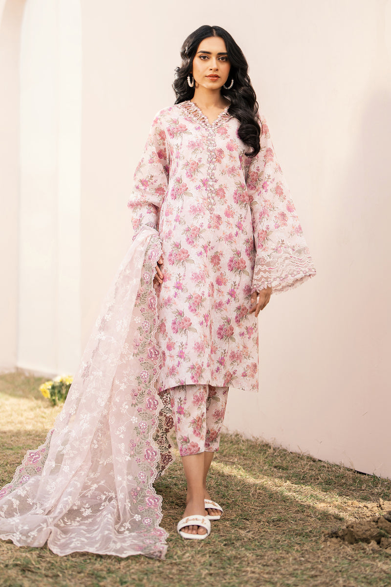 Baroque | Luxury Pret 24 | LAWN UF-592 - Designer Dress with Intricate embroidery and embellishments. Shop elegent wedding dress at Maria Faisal.