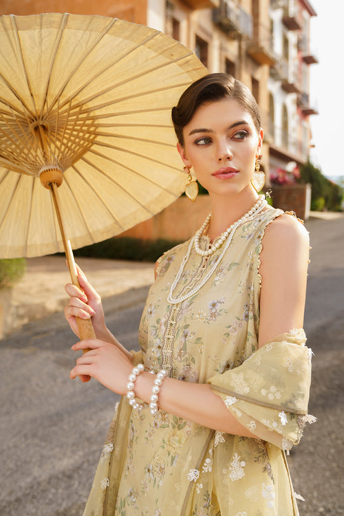 Baroque | Luxury Pret 24 | LAWN UF-584 - Designer Dress with Intricate embroidery and embellishments. Shop elegent wedding dress at Maria Faisal.