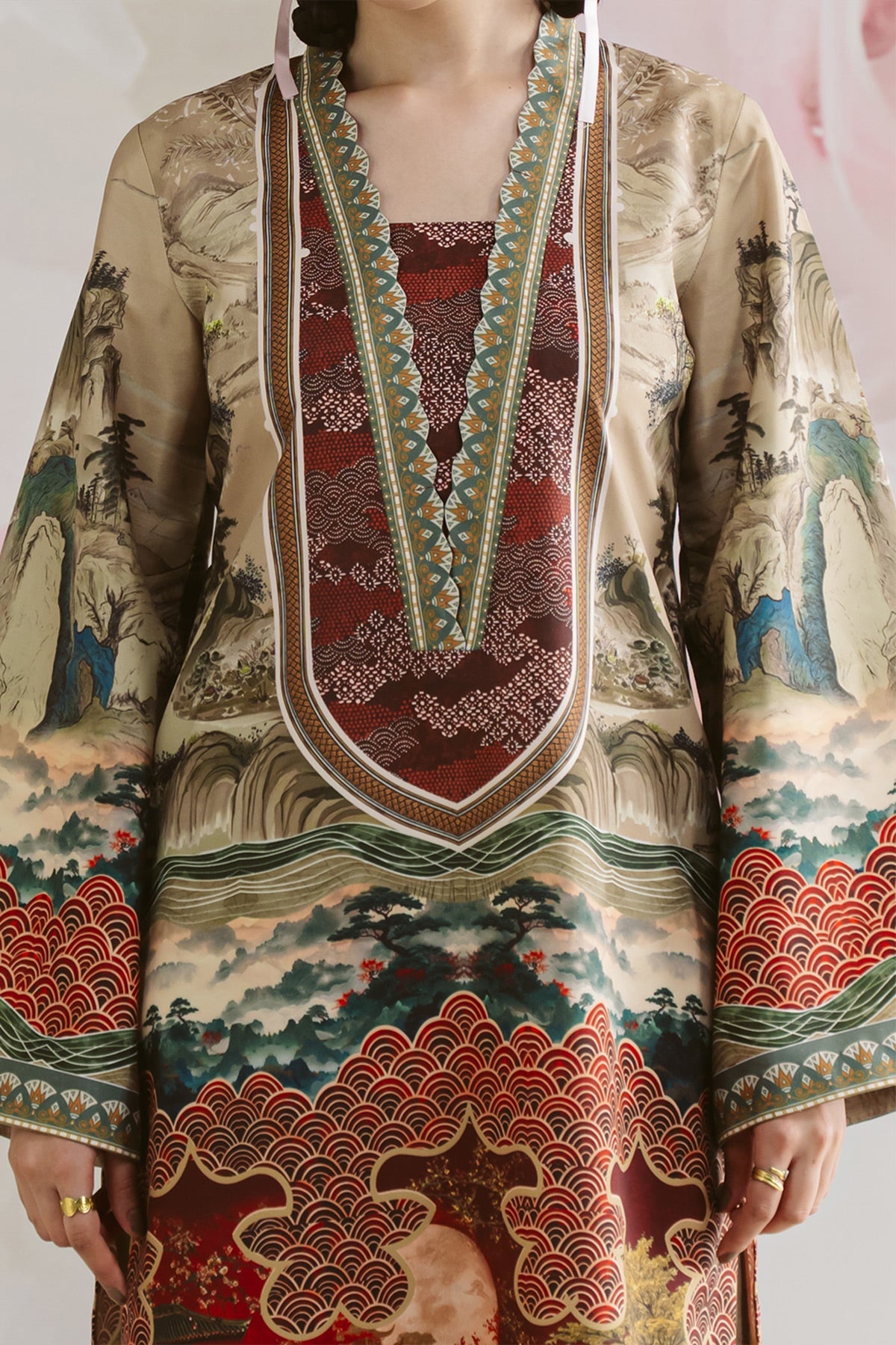 Vanya | Co Ords | CO-132 - Casual Dress - available at Maria Faisal in UK and USA.