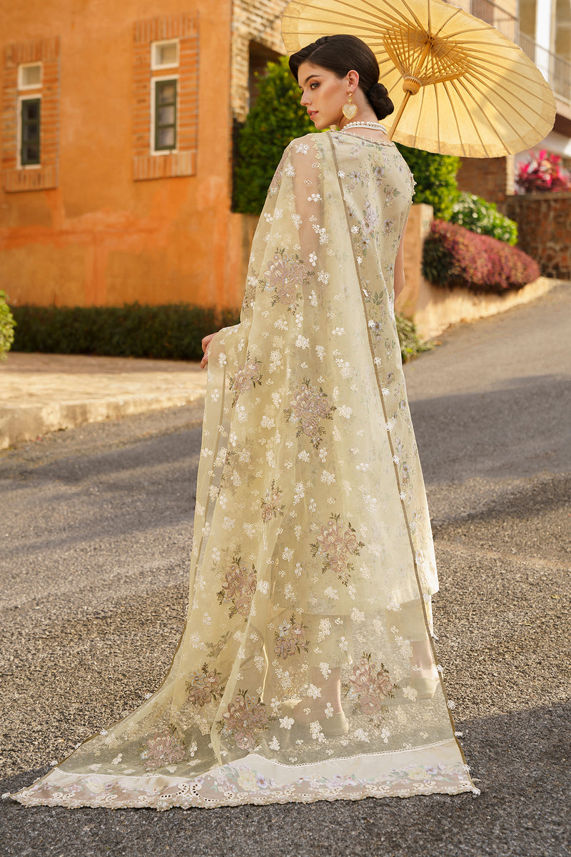 Baroque | Luxury Pret 24 | LAWN UF-584 - Designer Dress with Intricate embroidery and embellishments. Shop elegent wedding dress at Maria Faisal.