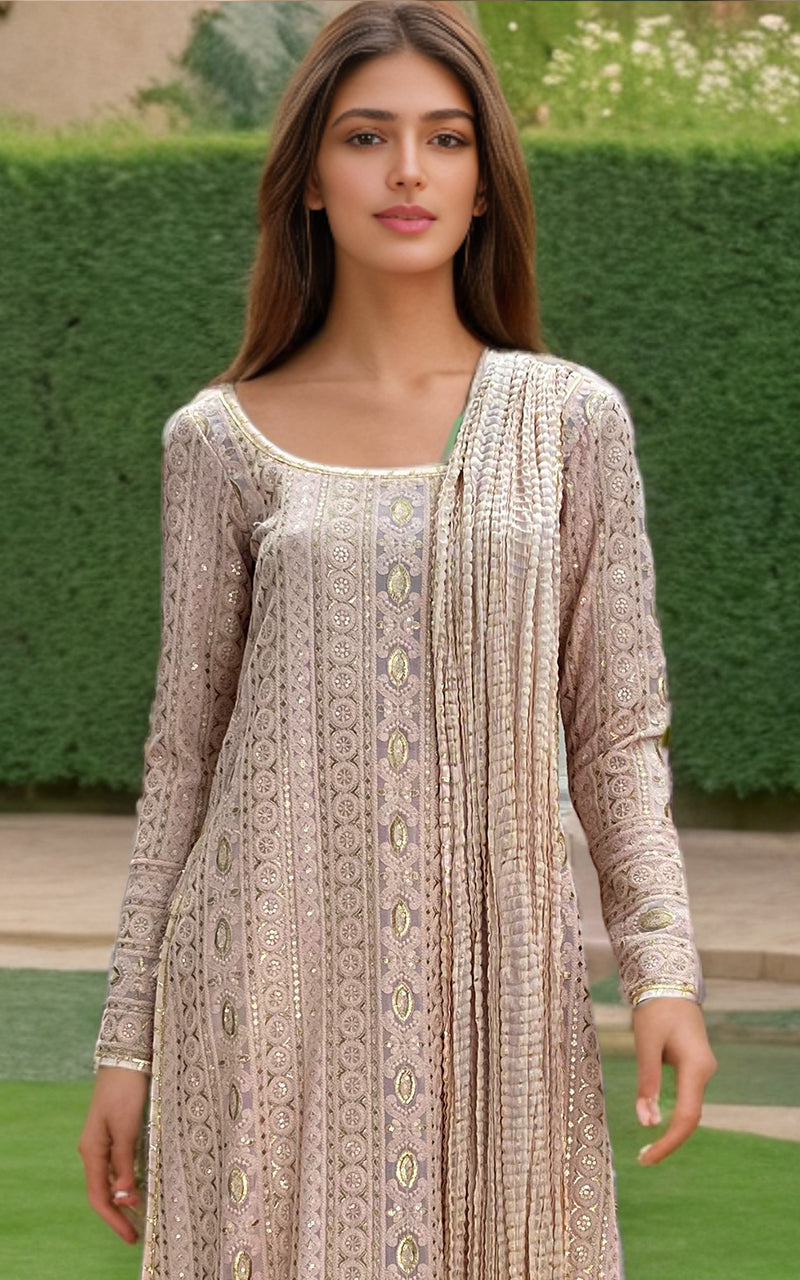 Threads and Motifs | Formal Dresses 25 | Embroidered Shirt With Trouser And Dupatta