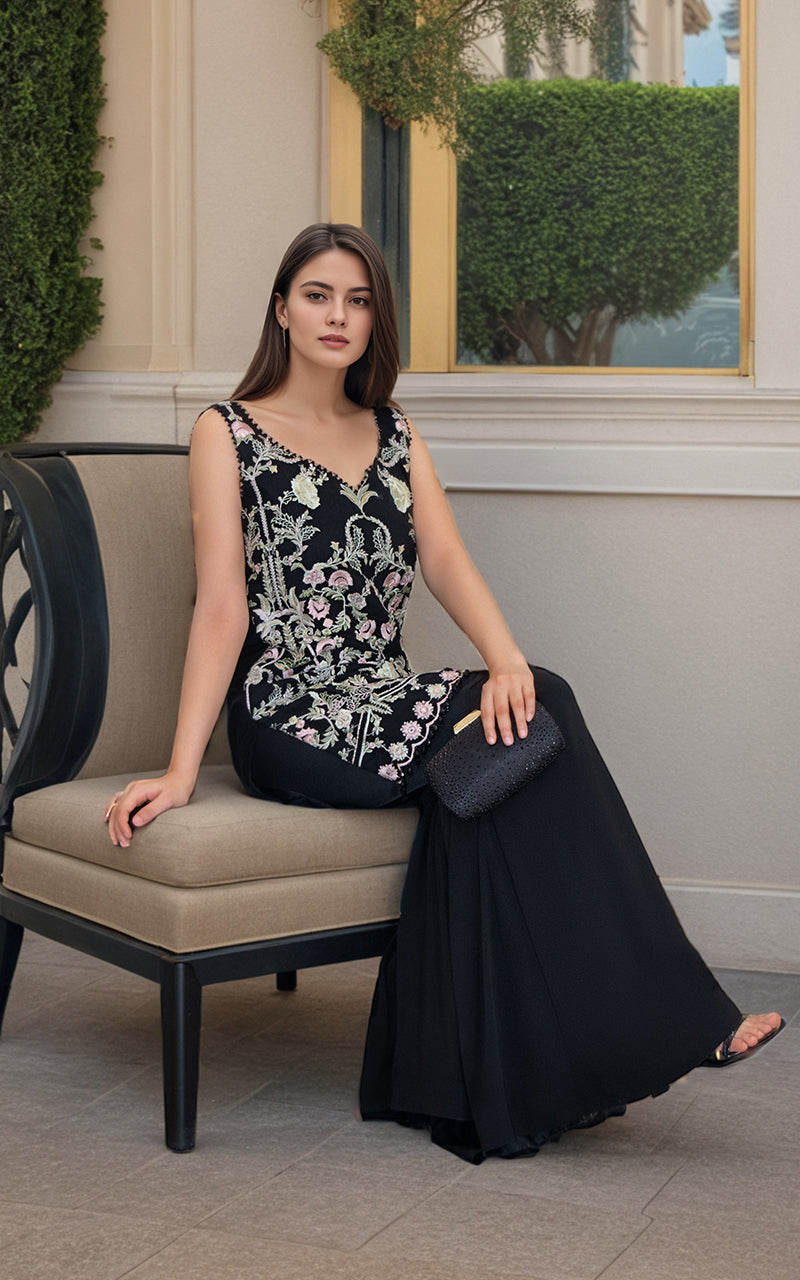 Threads and Motifs | Formal Dresses 25 | Chiffon Embroidered Shirt