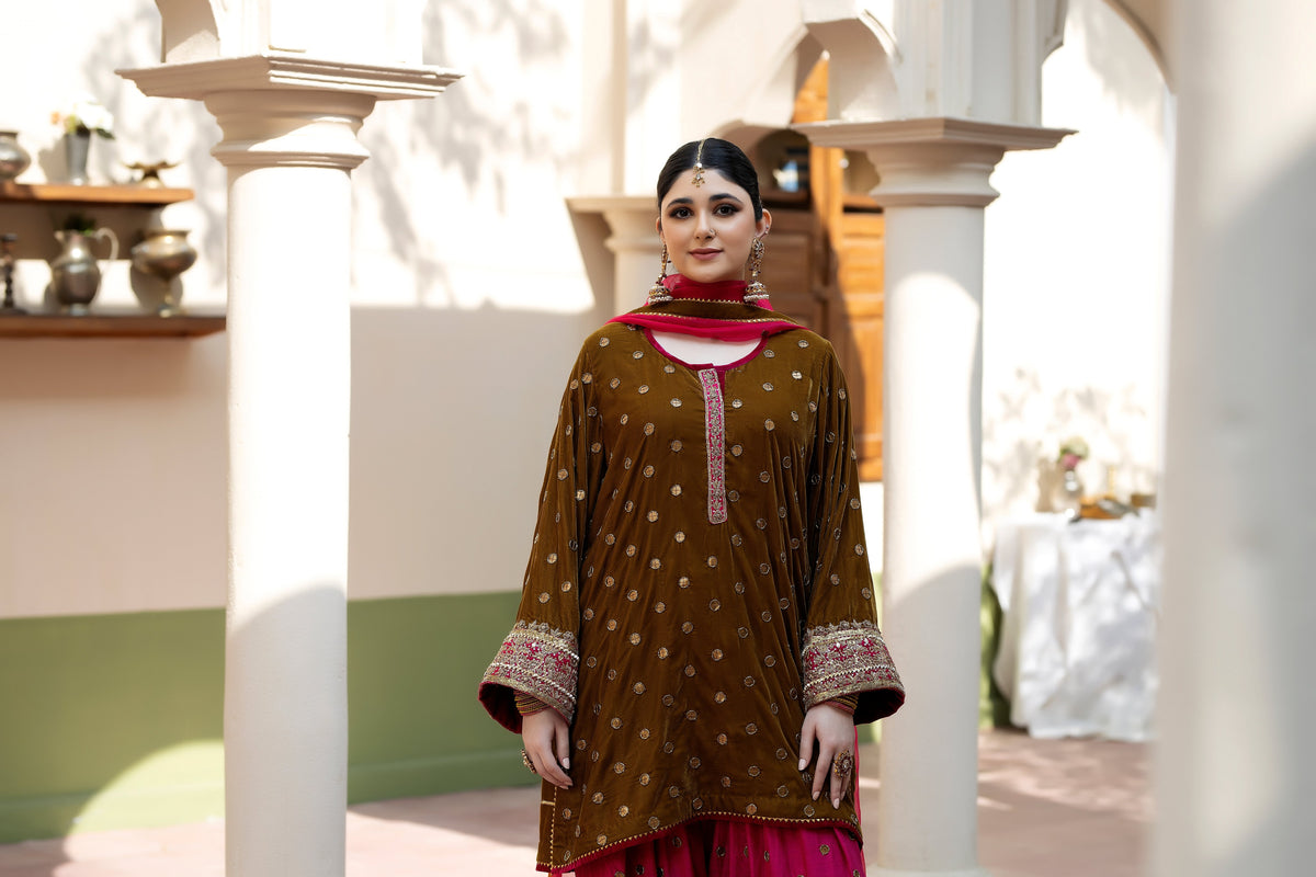 Purple Haze | Suraya Edit |MEHSA - Luxury Dress - available at Maria Faisal in UK and USA.