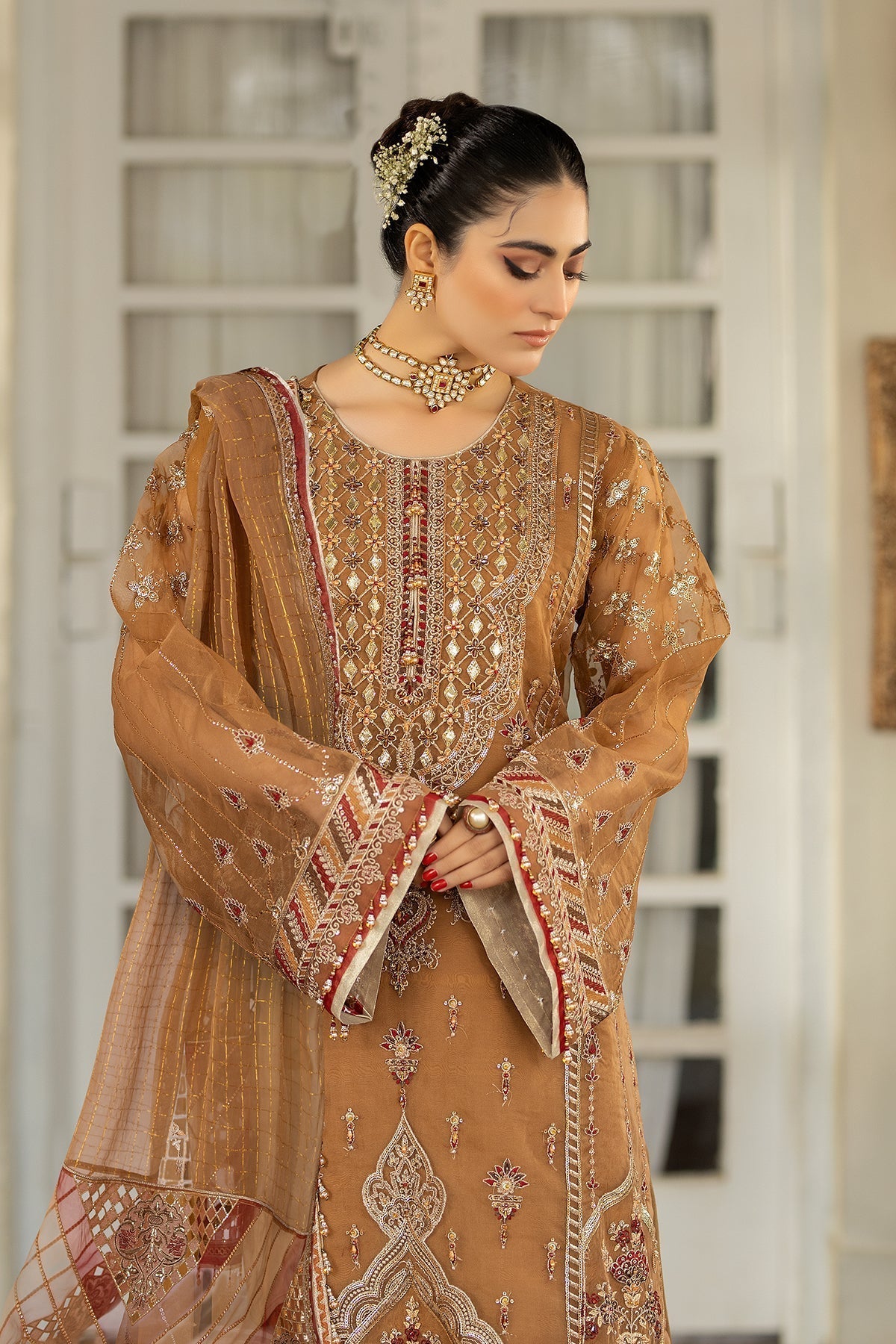 Raeesa Premium | Dehleez Formals | DL-1025 Tarz -E- Zameen - Ladies Clothes - Maria Faisal
