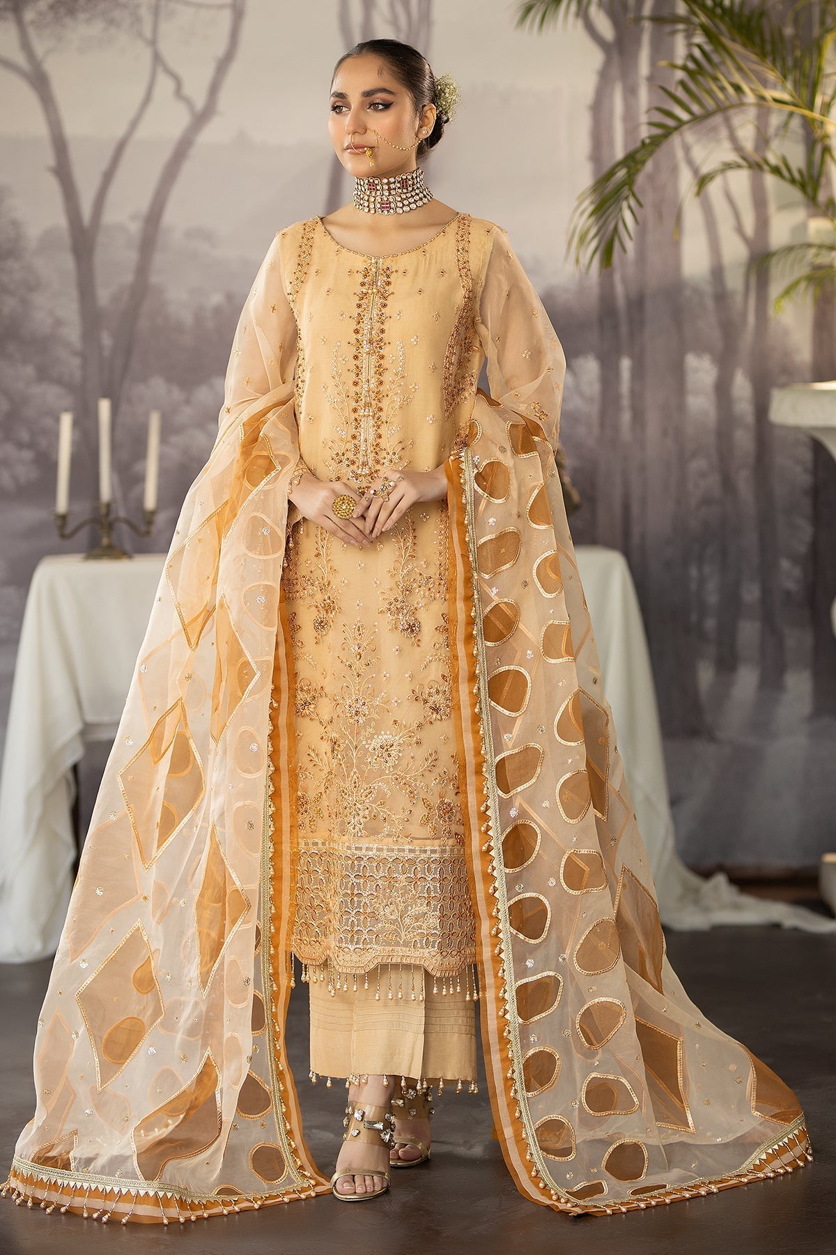 Raeesa Premium | Dehleez Formals | DL-1027 Saazish-E-Ropa - Ladies Clothes - Maria Faisal