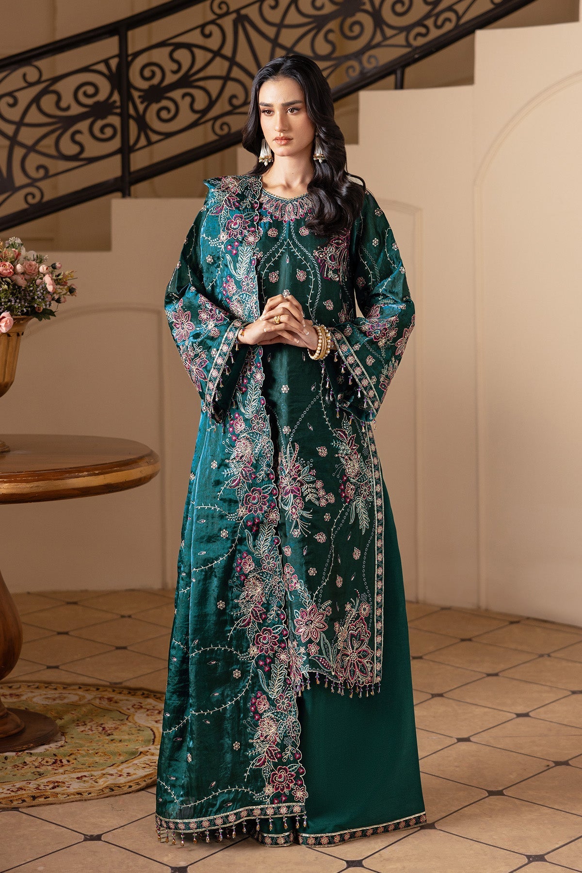 Alizeh | Aaina A Reflection of Elegance | AF-SS-2243-Elif - Dress - available at Maria Faisal in UK and USA.