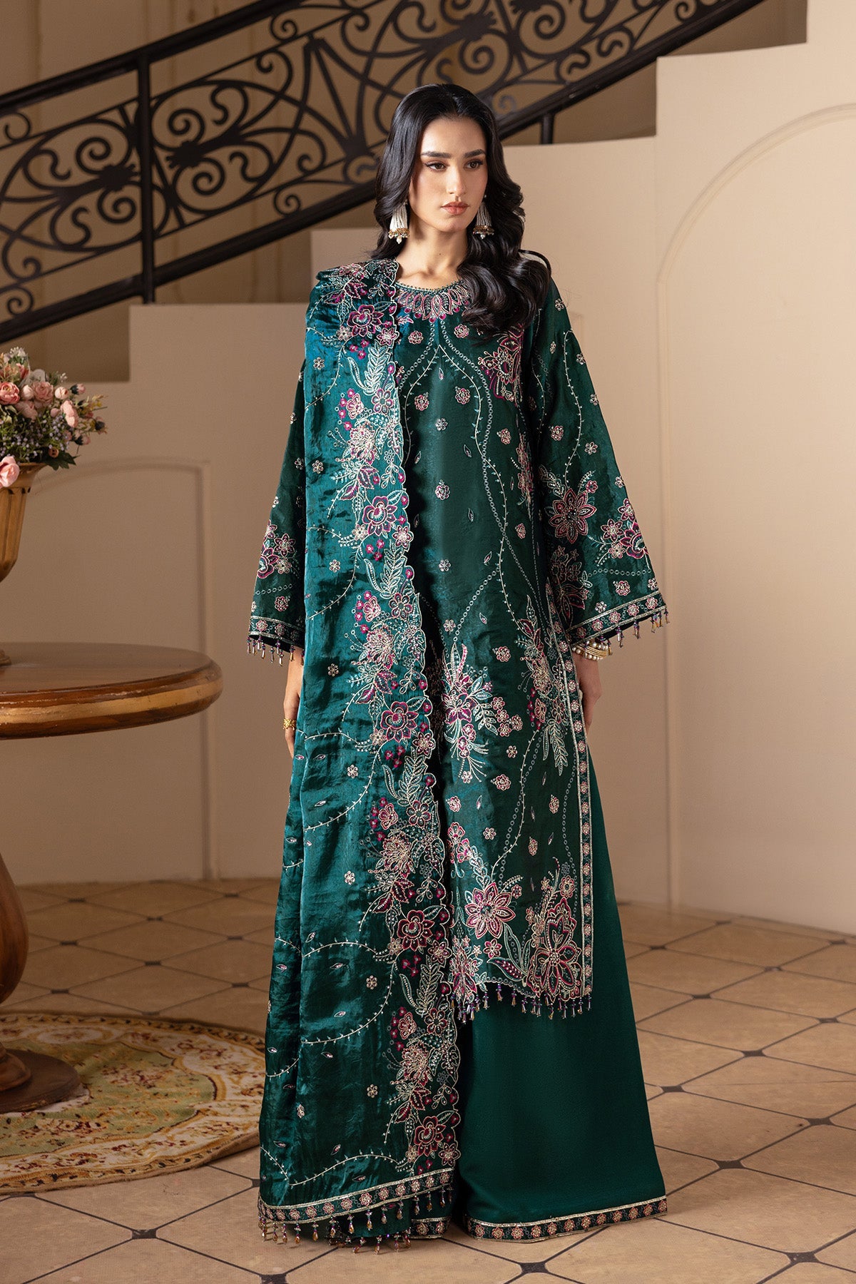 Alizeh | Aaina A Reflection of Elegance | AF-SS-2243-Elif - Dress - available at Maria Faisal in UK and USA.