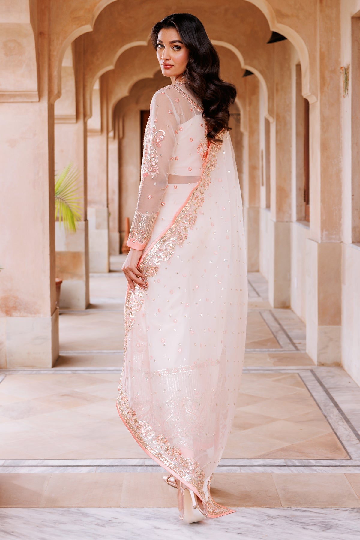 Mina Kashif | Shahbano Luxury Pret 24 | Mirhana - Designer Dress with Intricate embroidery and embellishments. Shop elegent wedding dress at Maria Faisal.