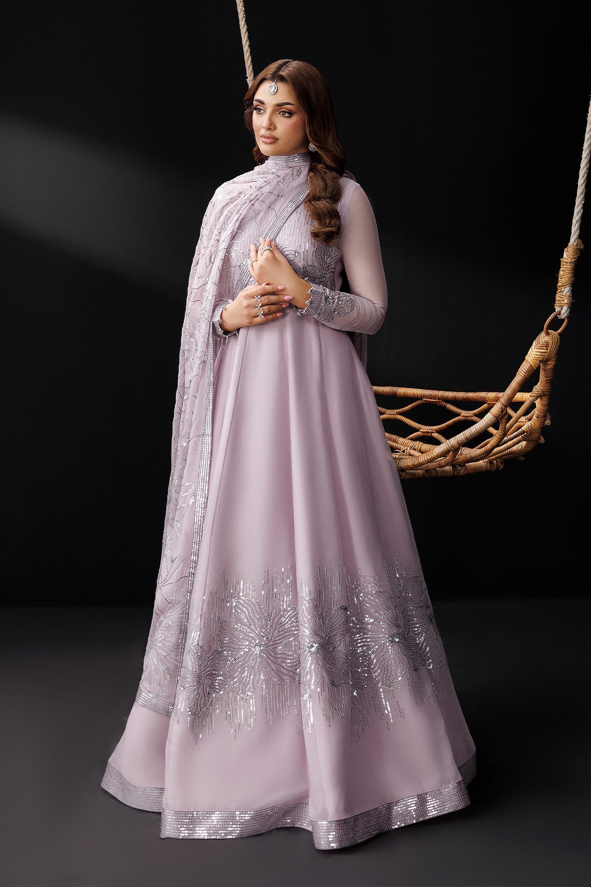 Alizeh | Dua Formals 26 | AF-DUA-3033-Stardust - Dress - available at Maria Faisal in UK and USA.