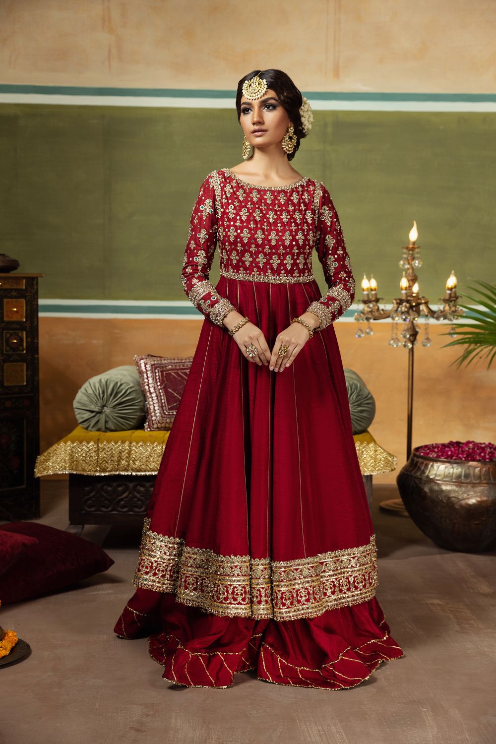 Erum Khan | Begham Jaan Bridal Formals | BULBUL - Designer Dress with Intricate embroidery and embellishments. Shop elegent wedding dress at Maria Faisal.