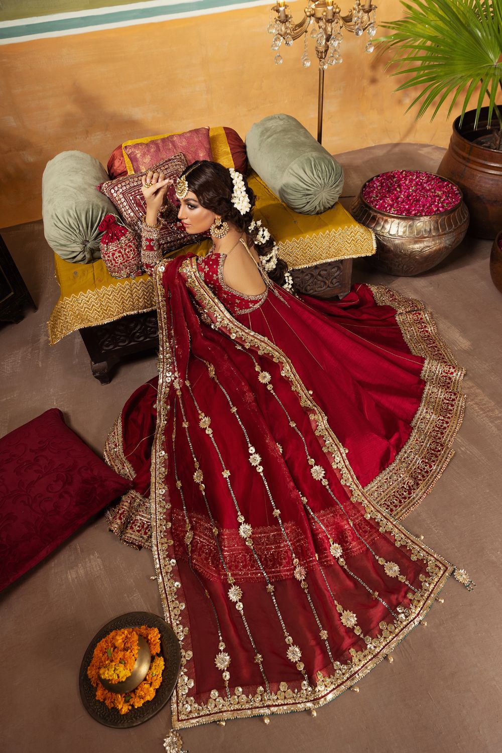 Erum Khan | Begham Jaan Bridal Formals | BULBUL - Designer Dress with Intricate embroidery and embellishments. Shop elegent wedding dress at Maria Faisal.