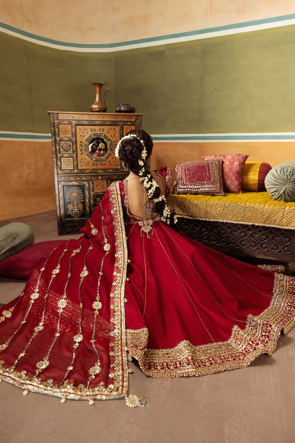 Erum Khan | Begham Jaan Bridal Formals | BULBUL - Designer Dress with Intricate embroidery and embellishments. Shop elegent wedding dress at Maria Faisal.