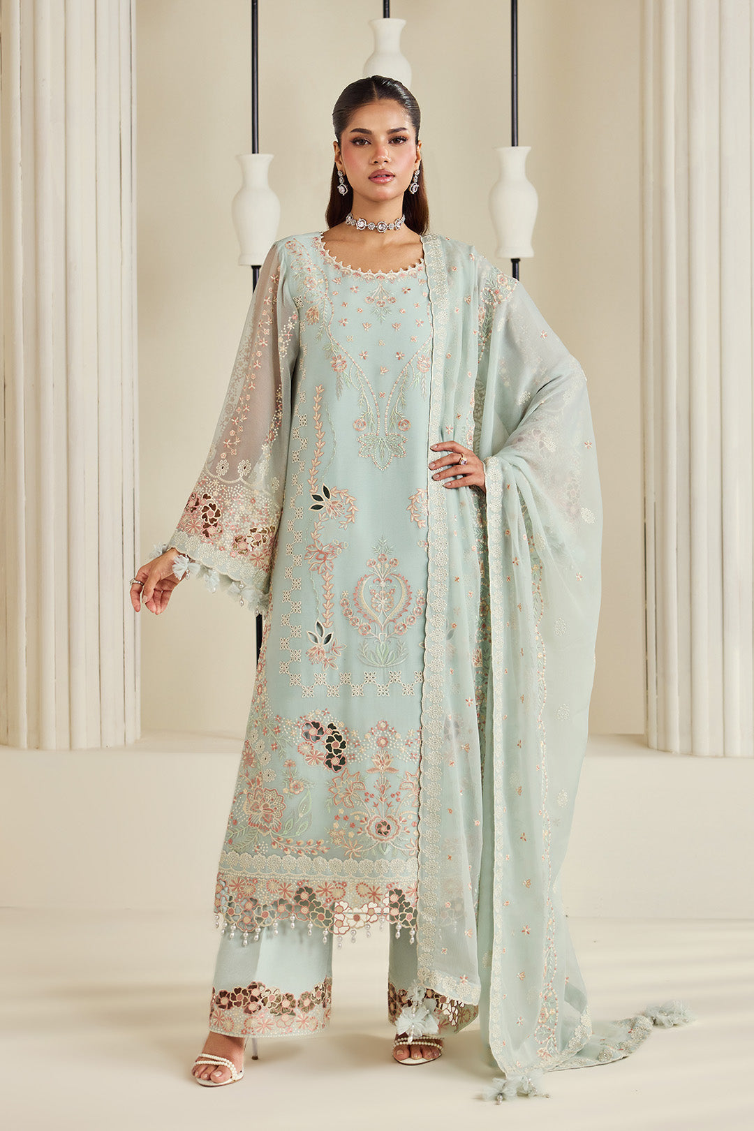 Alizeh | Dhaagay Formals | AF-DHG-5046-Tiyaahe - Formal Dress - available at Maria Faisal in UK and USA.