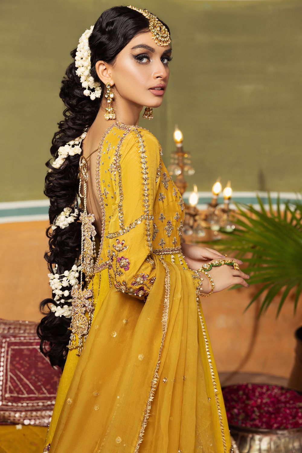 Erum Khan | Begham Jaan Bridal Formals | SEPIA - Designer Dress with Intricate embroidery and embellishments. Shop elegent wedding dress at Maria Faisal.