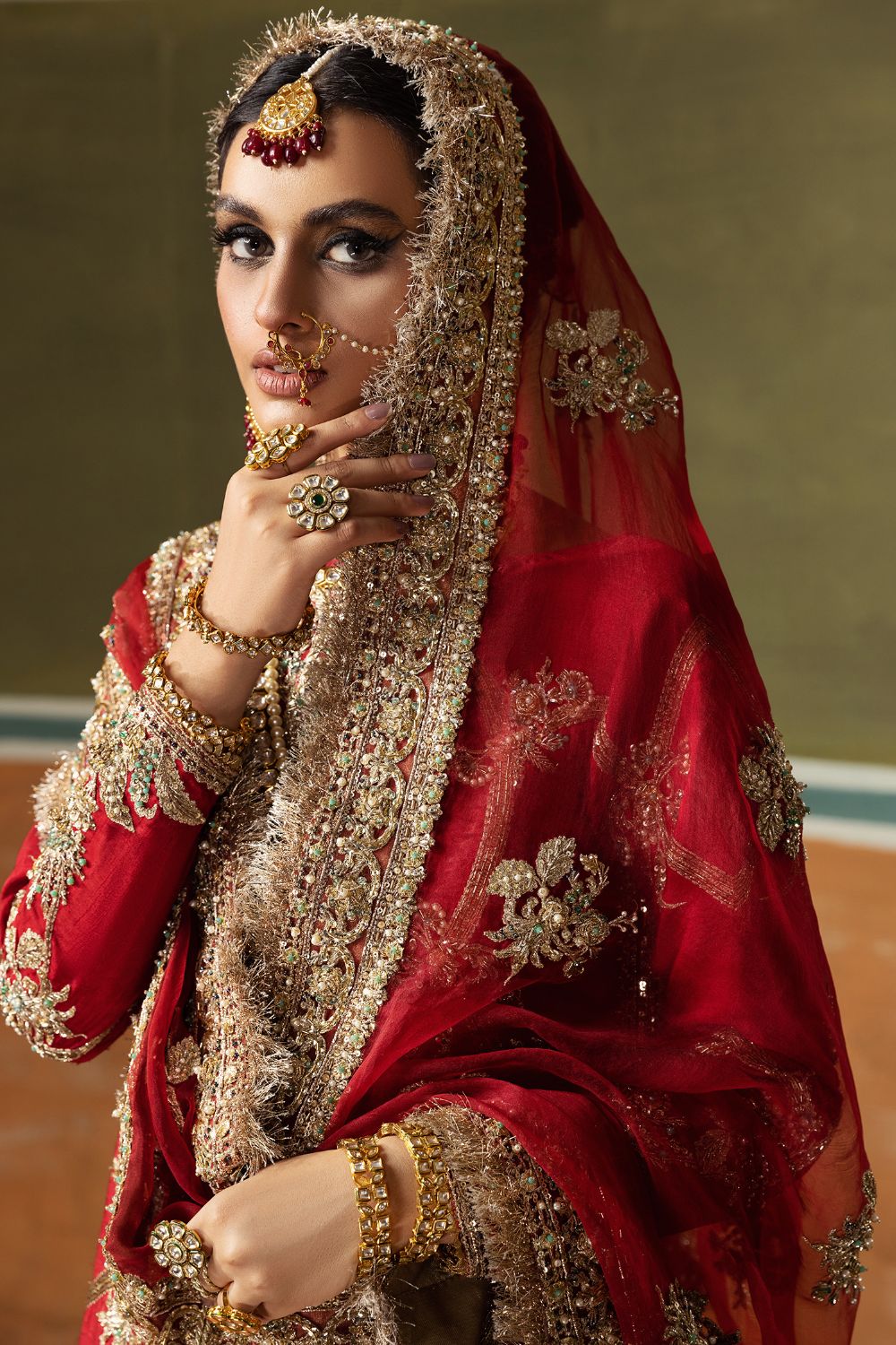 Erum Khan | Begham Jaan Bridal Formals | AMAR - Designer Dress with Intricate embroidery and embellishments. Shop elegent wedding dress at Maria Faisal.