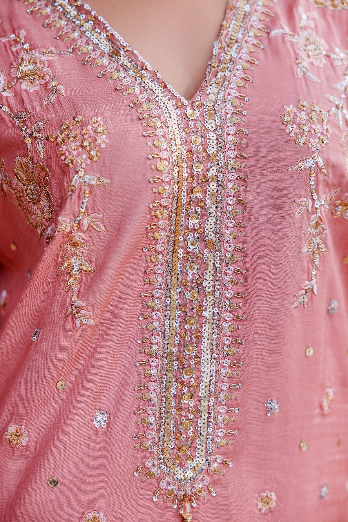 Mina Kashif | Shahbano Luxury Pret 24 | Amber - Designer Dress with Intricate embroidery and embellishments. Shop elegent wedding dress at Maria Faisal.
