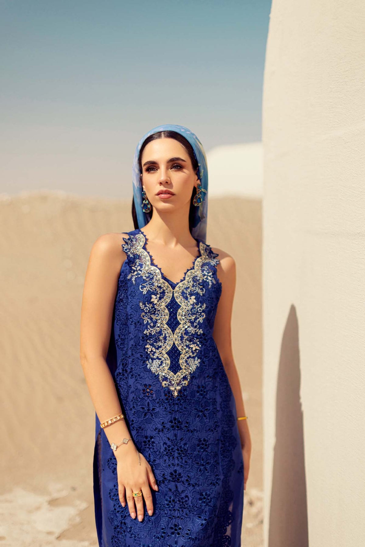 Noor By Saadia Asad | Eid Handwork Laserkari Lawn 24 | D12 - Designer Dress with Intricate embroidery and embellishments. Shop elegent wedding dress at Maria Faisal.