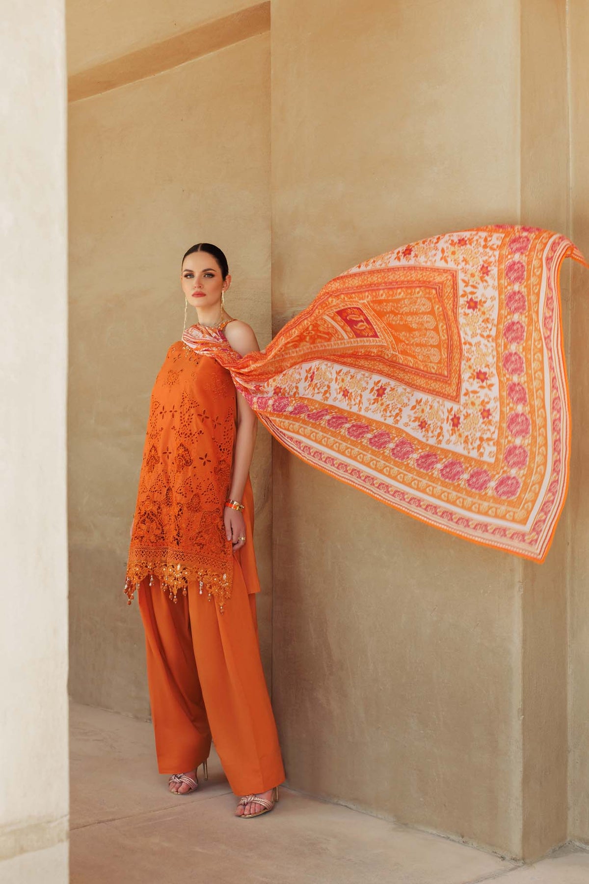Noor By Saadia Asad | Eid Handwork Laserkari Lawn 24 | D11 - Designer Dress with Intricate embroidery and embellishments. Shop elegent wedding dress at Maria Faisal.