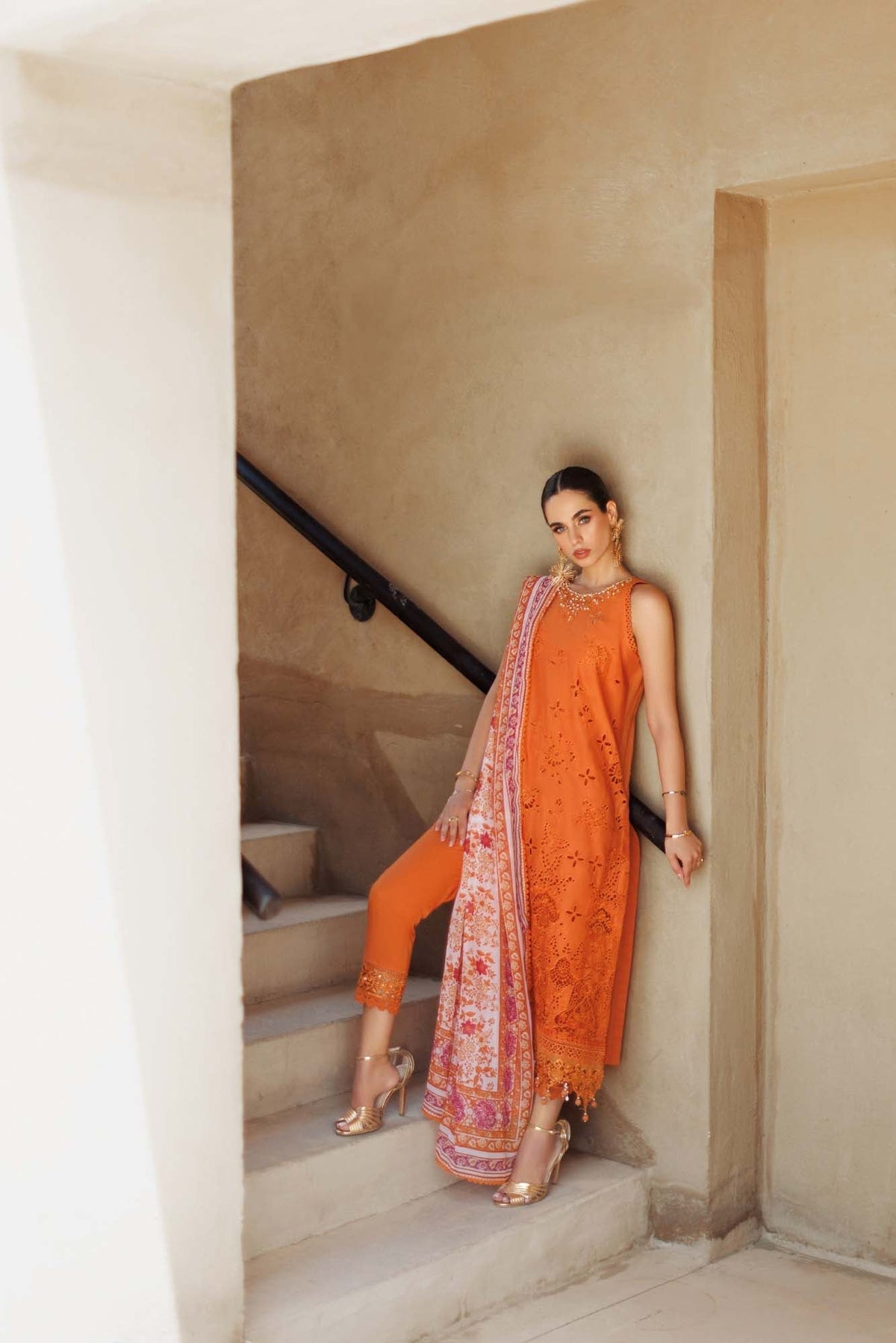 Noor By Saadia Asad | Eid Handwork Laserkari Lawn 24 | D11 - Designer Dress with Intricate embroidery and embellishments. Shop elegent wedding dress at Maria Faisal.