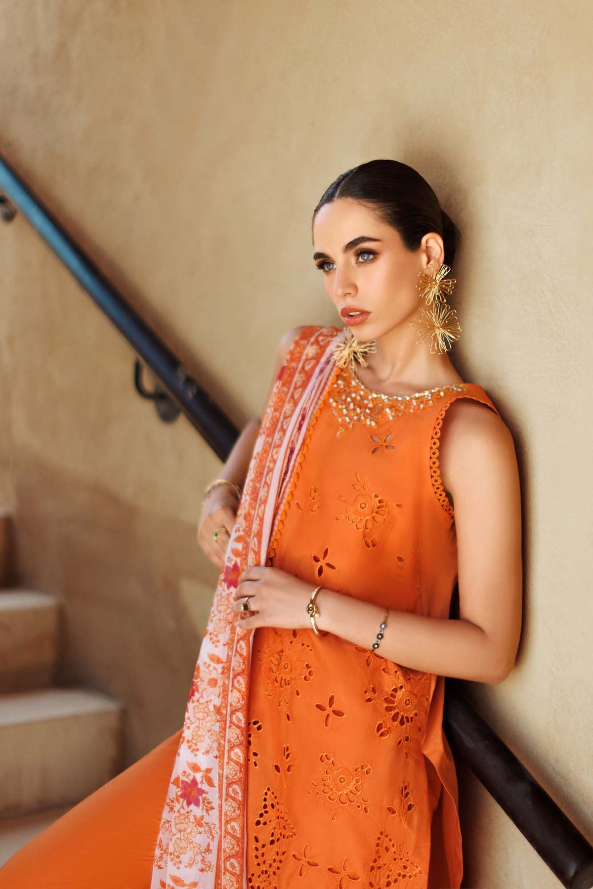 Noor By Saadia Asad | Eid Handwork Laserkari Lawn 24 | D11 - Designer Dress with Intricate embroidery and embellishments. Shop elegent wedding dress at Maria Faisal.