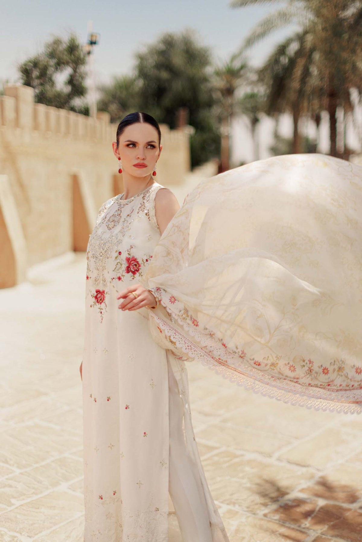 Noor By Saadia Asad | Eid Handwork Laserkari Lawn 24 | D9 - Designer Dress with Intricate embroidery and embellishments. Shop elegent wedding dress at Maria Faisal.
